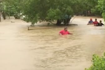 Überschwemmungen in Cartagena, Kolumbien: Der Hurrikan "Iota" nimmt Kurs auf Mittelamerika.