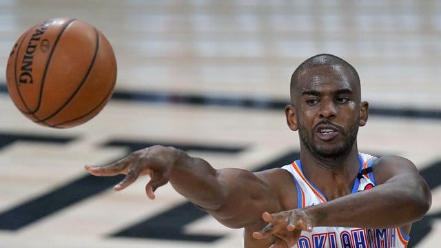 Soll nach Medienberichten zu den Phoenix Suns wechseln: Chris Paul von Oklahoma City Thunder.
