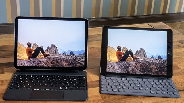 Das neue iPad Air 4 (l. Das neue iPad Air 4 (l.