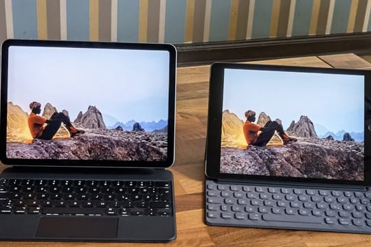 Das neue iPad Air 4 (l.