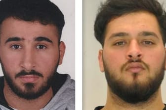 Fahndungsbilder der beiden gesuchten Verdächtigen: Abdul Majed Remmo und Mohamed Remmo, beide 21 Jahre alt, werden in Zusammenhang mit dem Juwelendiebstahl aus dem Grünen Gewölbe in Dresden gesucht.