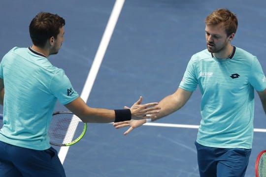 Haben das Halbfinale bei den ATP Finals verpasst: Kevin Krawietz (r) und Andreas Mies.