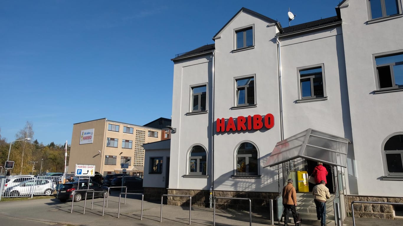 Der Werksverkauf am Haribo-Werk in Wilkau-Haßlau: Der Schließung des sächsischen Werks fallen 150 Arbeitsplätze zum Opfer.