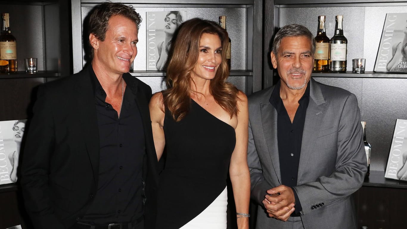 Rande Gerber, Cindy Crawford und George Clooney: Das Trio ist gut befreundet und offenbar auch durch hohe Geschenksummen miteinander verbunden.