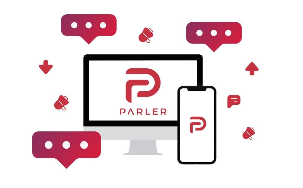 Das Logo von Parler.