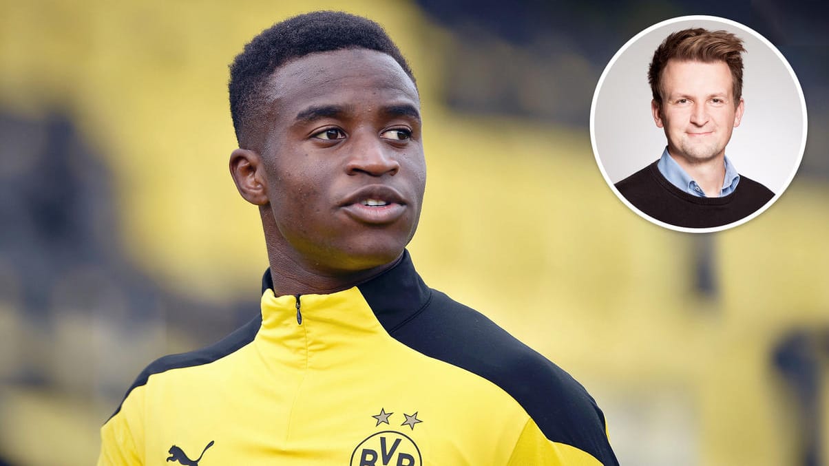 Youssoufa Moukoko: Über den talentierten Dortmunder Nachwuchsspieler wird aktuell viel diskutiert. Youssoufa Moukoko: Über den talentierten Dortmunder Nachwuchsspieler wird aktuell viel diskutiert.