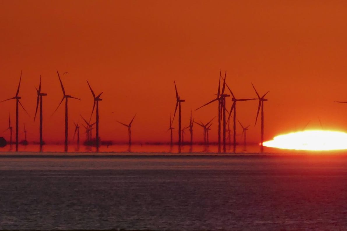 Windräder im Wattenmeer vor Schleswig-Holstein: Bis 2030 soll fünfmal mehr Offshore-Energie innerhalb der EU hinzukommen.