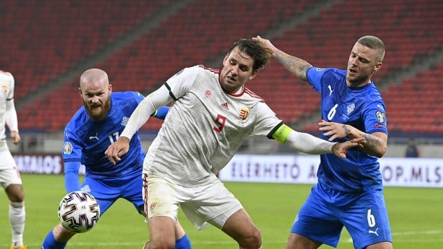 Verletzte sich bei Ungarns Play-Off-Sieg gegen Island: Mainz-Stürmer Adam Szalai.