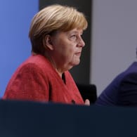 Angela Merkel und Markus Söder bei einer Pressekonferenz zum Coronavirus: In dieser Woche sollen neue Beschlüsse gefasst werden.