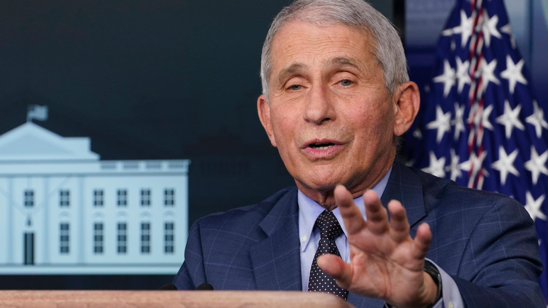 Anthony Fauci: Der Immunologe appellierte an die US-Amerikaner, sich impfen zu lassen, sobald die Impfstoffe verfügbar seien.