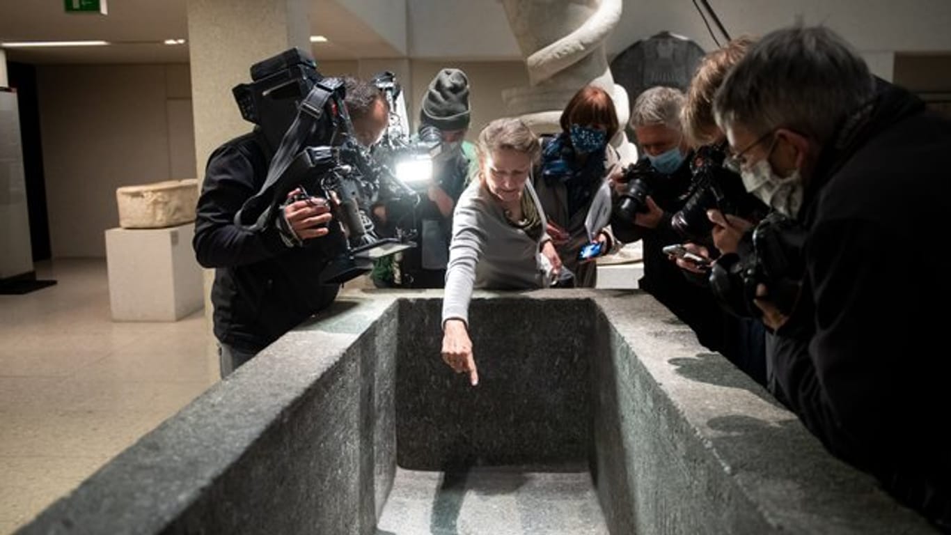Friederike Seyfried, Direktorin des Ägyptischen Museums in Berlin, zeigte am 21.