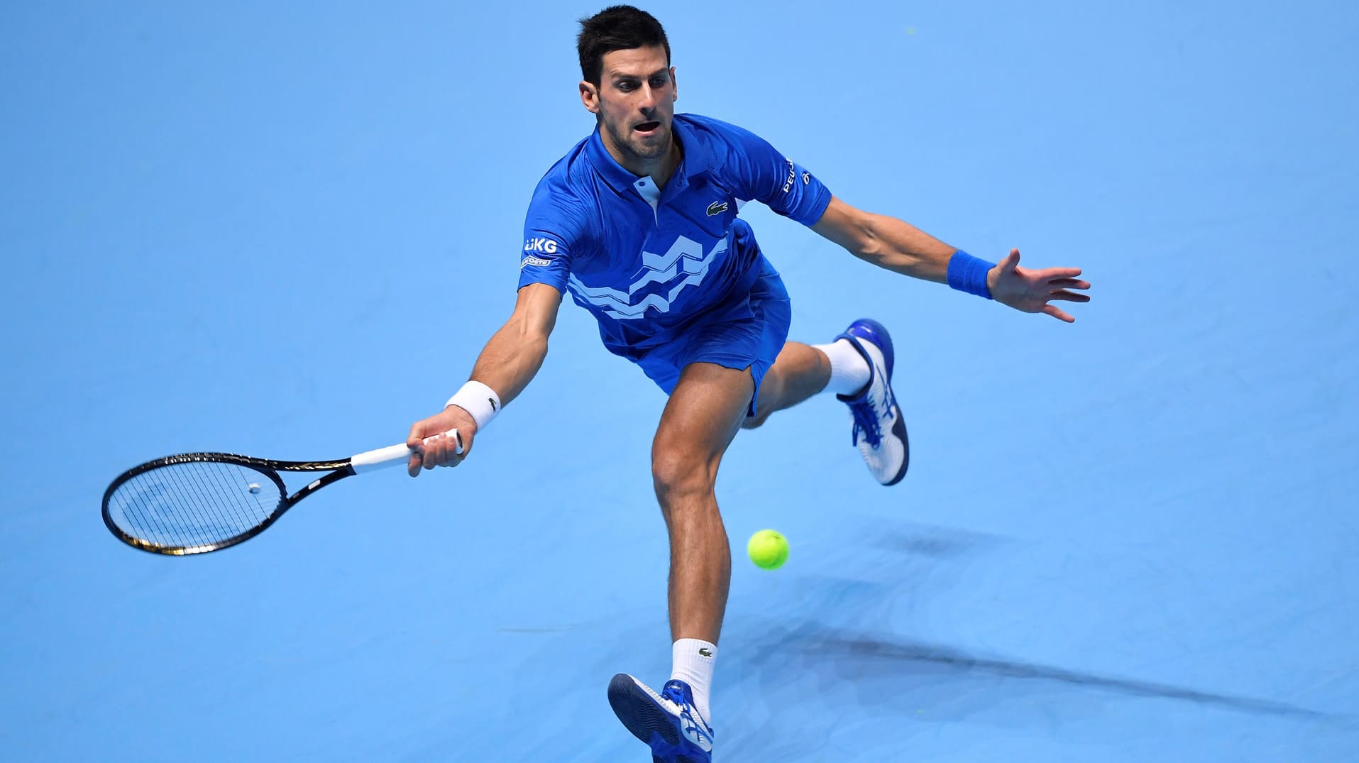 Novak Djokovic im Match gegen Alexander Zverev.