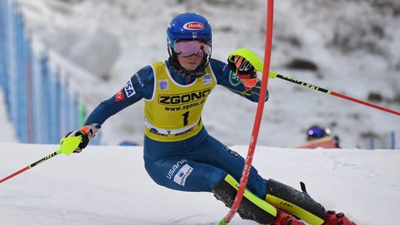 Zweite beim Slalom in Levi: Mikaela Shiffrin.