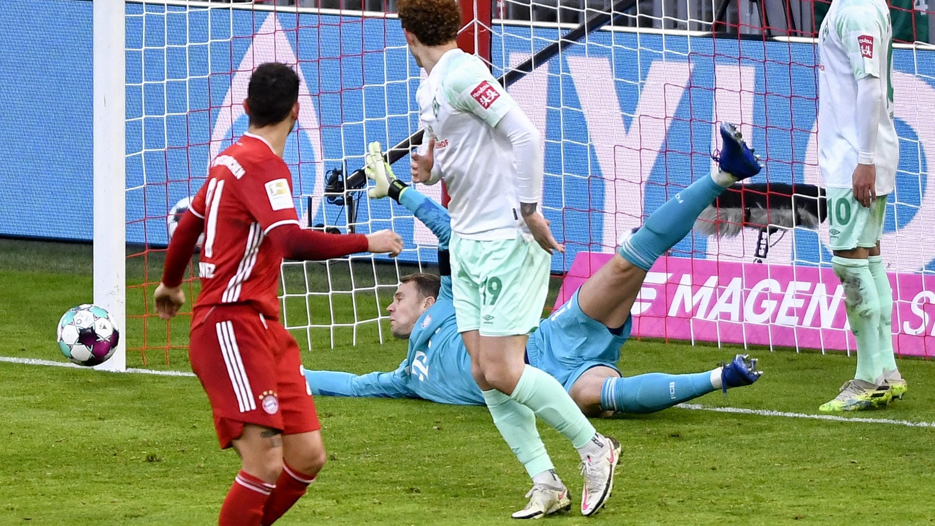 Bundesliga: Werder Bremen erzielte das 1:0 in München.