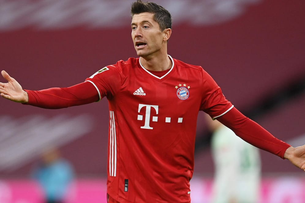 Bundesliga: Auch Robert Lewandowski konnte den Bayern-Patzer nicht verhindern.