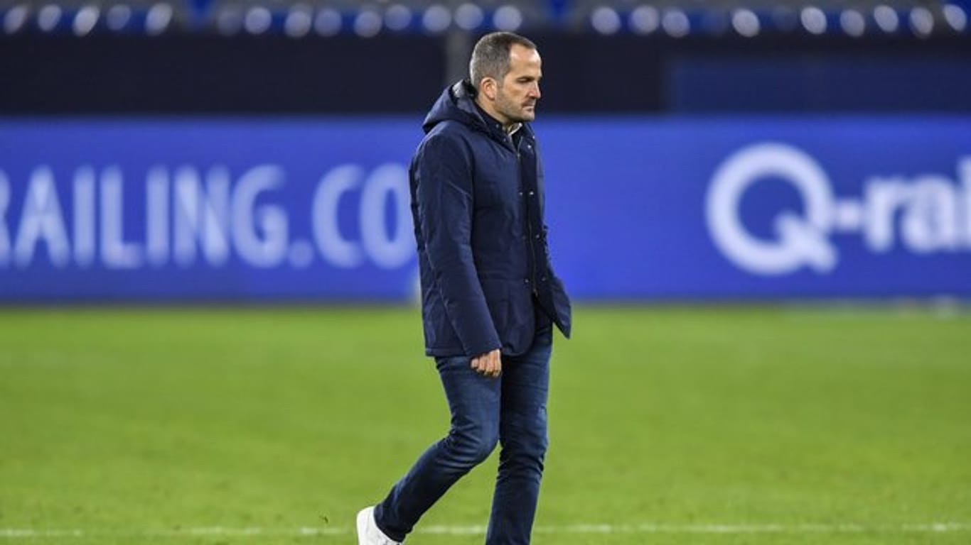 Auch Trainer Manuel Baum konnte die Negativserie beim FC Schalke 04 nicht stoppen.
