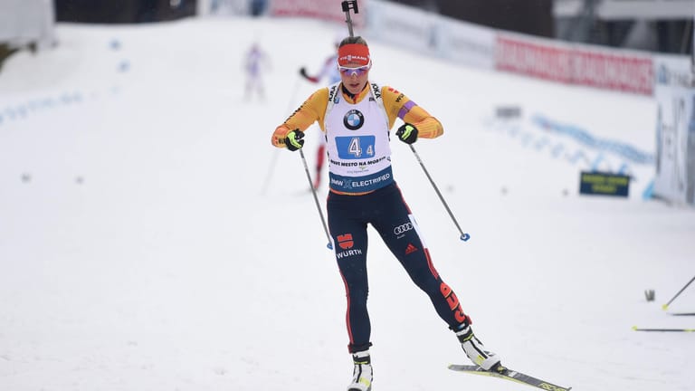 DSV-Hoffnung: In der vergangenen Saison landete Denise Herrmann im Gesamtweltcup hinter Dorothea Wierer und Tiril Eckhoff auf Platz drei.