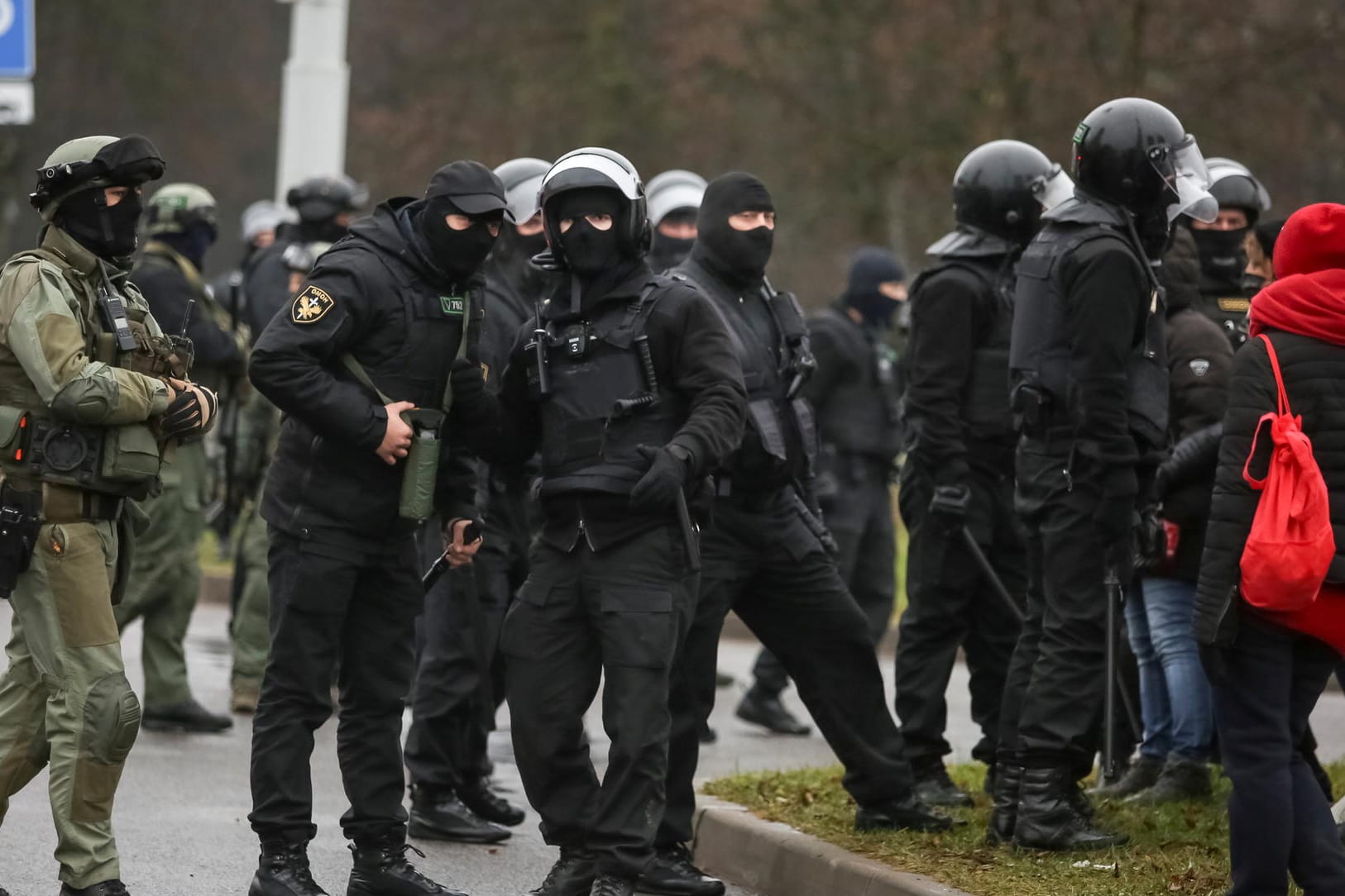 Sicherheitskräfte in Minsk: Schon bei vergangenen Protesten kam es zu Gewalt gegen friedliche Demonstranten.