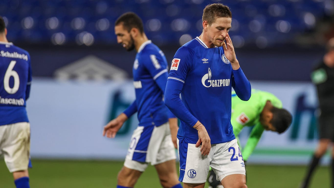 Spieler des FC Schalke 04: Gegen Wolfsburg verloren die Knappen mit 0:2.