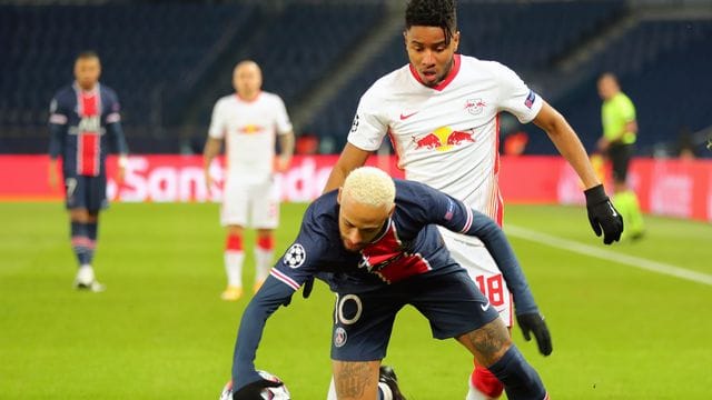 Superstar Neymar (vorne) brachte PSG gegen Leipzig auf die Siegerstraße.