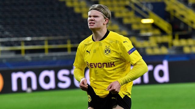 Kein Anlass zur Verzweiflung: BVB-Tormaschine Erling Haaland trifft beim 3:0-Erfolg doppelt.