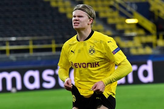 Kein Anlass zur Verzweiflung: BVB-Tormaschine Erling Haaland trifft beim 3:0-Erfolg doppelt.