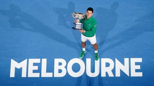Novak Djokovic hatte Anfang Februar die Australian Open gewonnen.