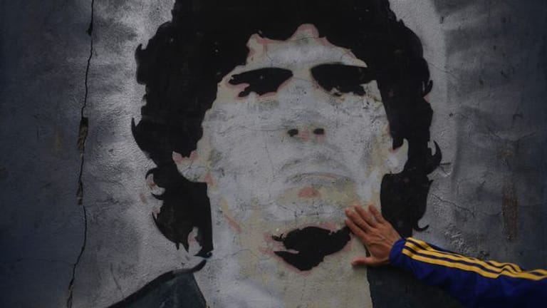 Wandgemälde von Diego Maradona