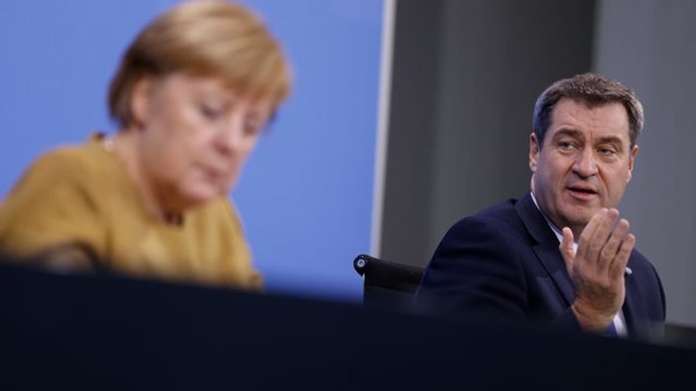 Angela Merkel und Markus Soeder