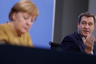 Angela Merkel und Markus Soeder