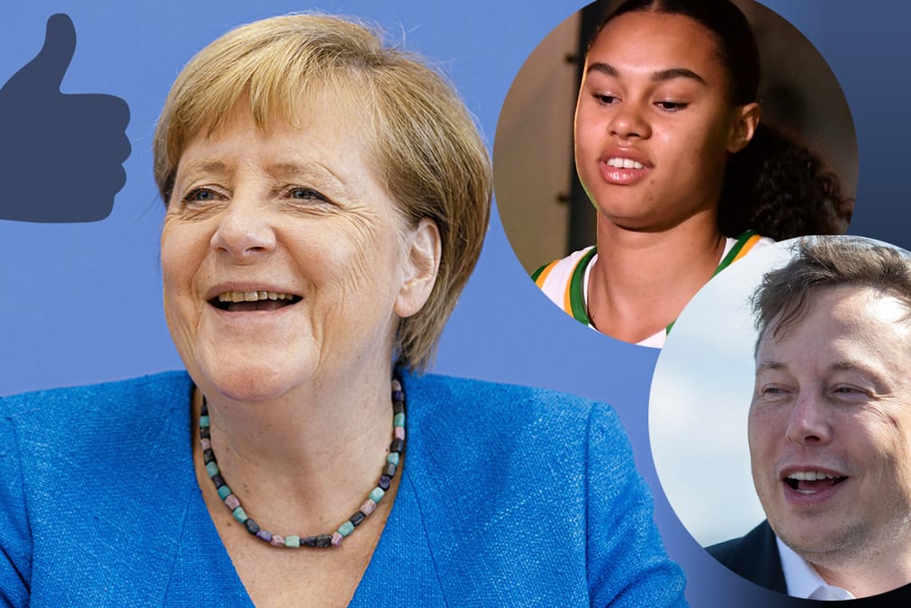 Kanzlerin Angela Merkel, die Basketballerin Satou Sabally und Tesla-Gründer Elon Musk: Sie gehören zu den Aufsteigern 2020.