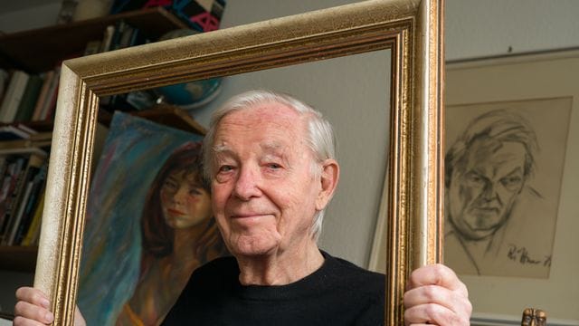 Von Curd Jürgens bis Ludwig Erhard: Günter Rittner hat viele Berühmtheiten gemalt. Von Curd Jürgens bis Ludwig Erhard: Günter Rittner hat viele Berühmtheiten gemalt.