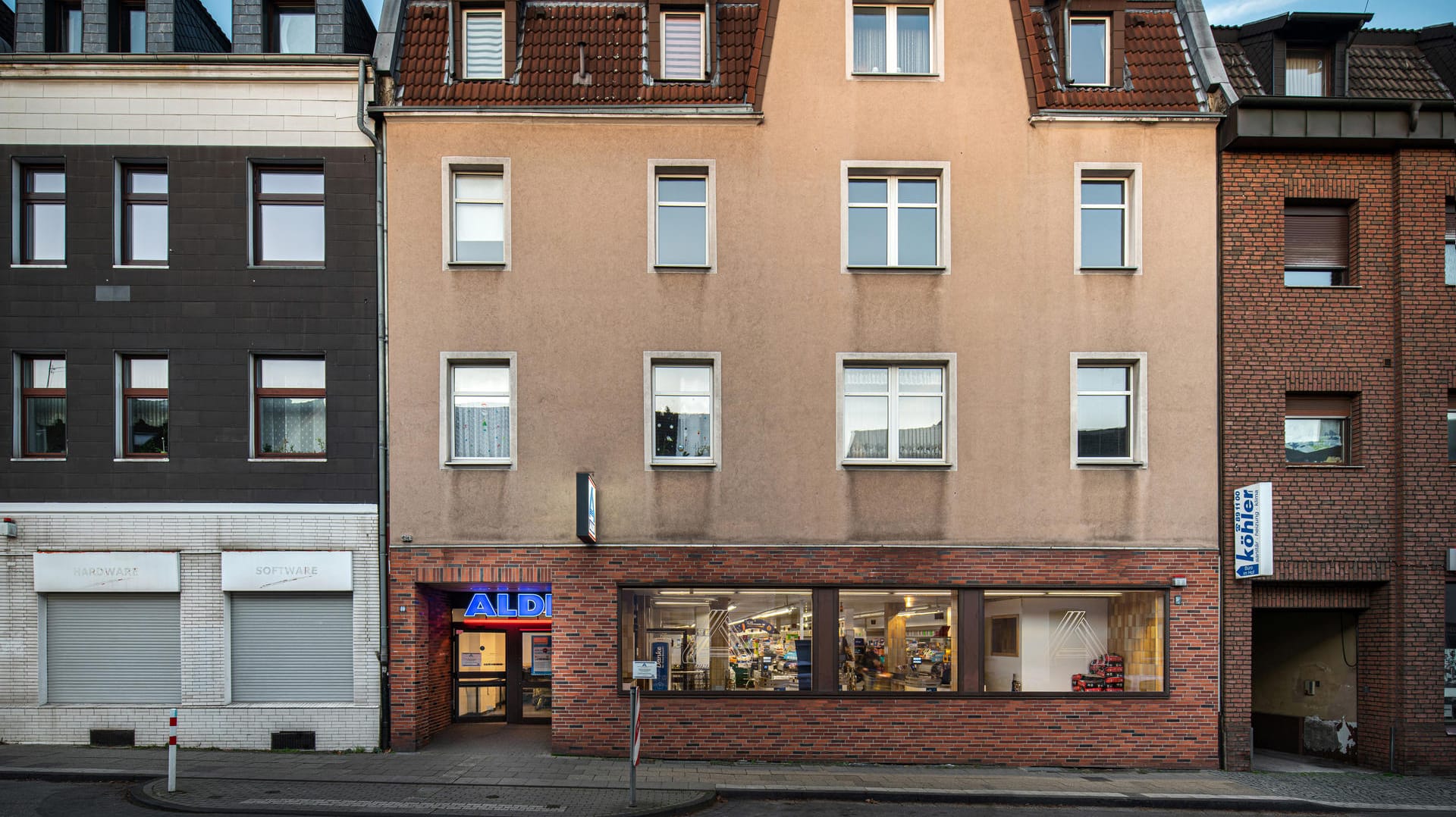 Die Aldi-Filiale im Essener Stadtteil Schonnebeck auf einem undatierten