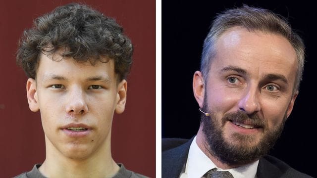 Fiete Korn (l) absolviert im Dezember ein Praktikum bei Jan Böhmermann.