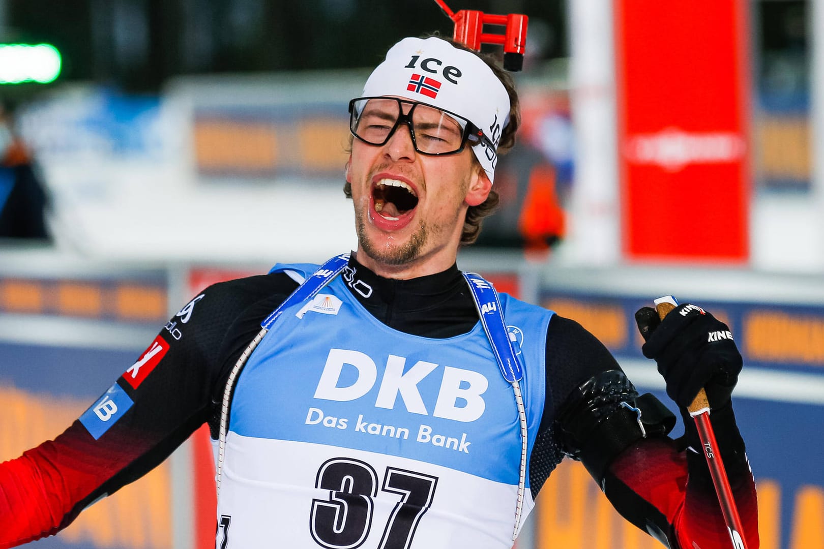 Sturla Holm Lägreid: Der Norweger gewann überraschend das erste Weltcuprennen der Biathlonsaison 2020/21.