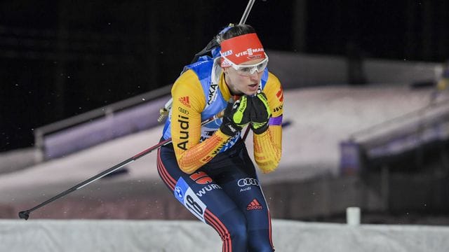 Biathletin Denise Herrmann lief in Finnland auf den zweiten Platz.