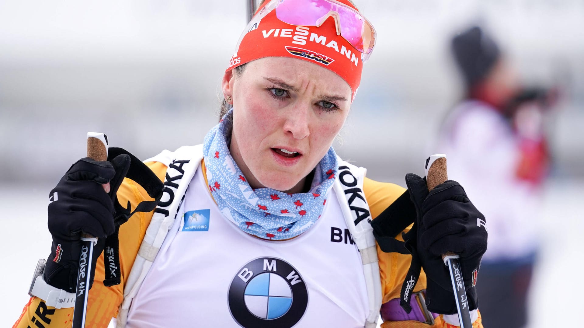 Nicht zu fassen: Die deutsche Vorzeigeathletin Denise Herrmann verpasste den Sieg im 15-km-Rennen von Kontiolahti nur haarscharf das Podium. (Archivbild)