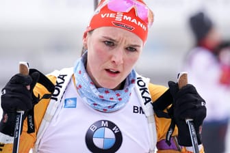 Nicht zu fassen: Die deutsche Vorzeigeathletin Denise Herrmann verpasste den Sieg im 15-km-Rennen von Kontiolahti nur haarscharf das Podium. (Archivbild)