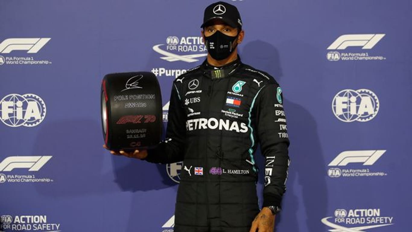 Lewis Hamilton sicherte siich bei der Qualifikation zum Großen Preis von Bahrain die Pole Position.