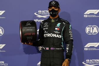 Lewis Hamilton sicherte siich bei der Qualifikation zum Großen Preis von Bahrain die Pole Position.