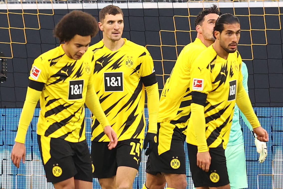 Axel Witsel (l.) und Teamkollegen: Der BVB enttäuschte gegen Köln.