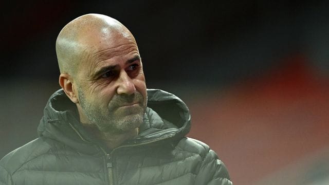 Leverkusens Trainer Peter Bosz.