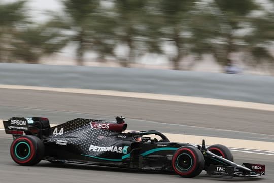 Lewis Hamilton holte sich in Bahrain die 98.