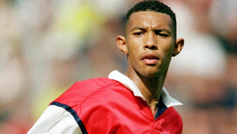 Jermaine Pennant im zarten Alter von 16 Jahren im Trikot des FC Arsenal.