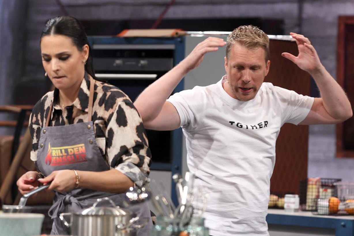 "Grill den Henssler": Amira und Oliver Pocher traten gegen Steffen Henssler an.