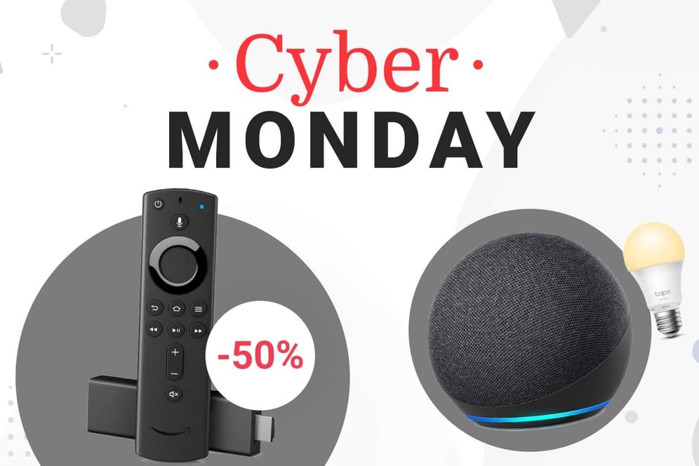 Amazon reduziert am Cyber Monday beliebte Amazon-Geräte wie den Fire TV Stick und den Echo Dot.