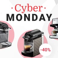 Cyber Monday: Heute gibt es viele tolle Kaffeemaschinen von Marken wie Krups und De'Longhi im Angebot.