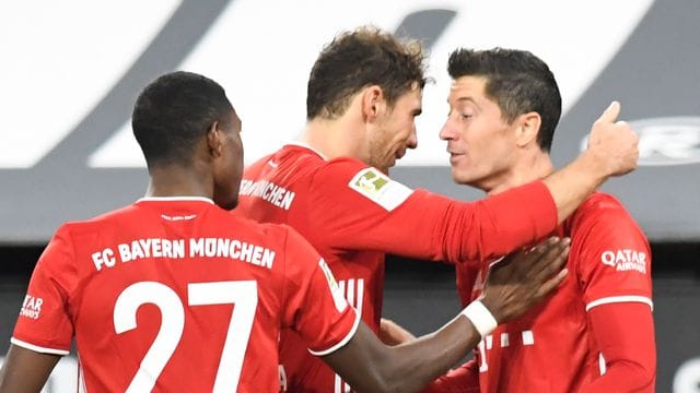 Goretzka und Lewandowski Goretzka und Lewandowski