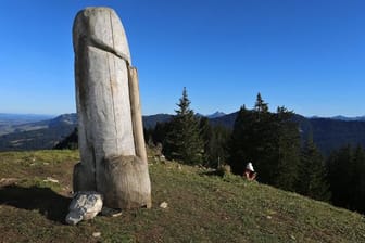 Der Holzpenis auf dem Grünten