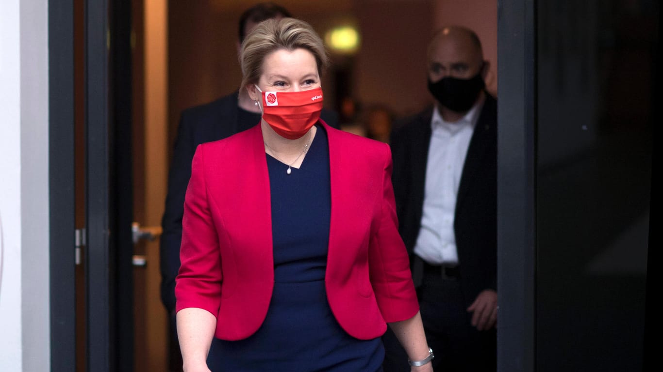 Franziska Giffey, neue Vorsitzende der Berliner SPD und Bundesfamilienministerin: Die SPD-Politikerin ist Spitzenkandidatin für die Abgeordnetenhaus-Wahl.